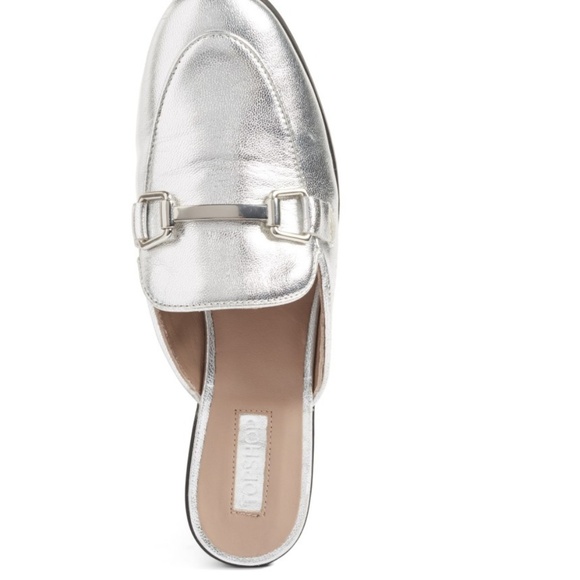 TOPSHOP Kylie Slip on Loafer Silver 7.5HP - Picture 3 of 7